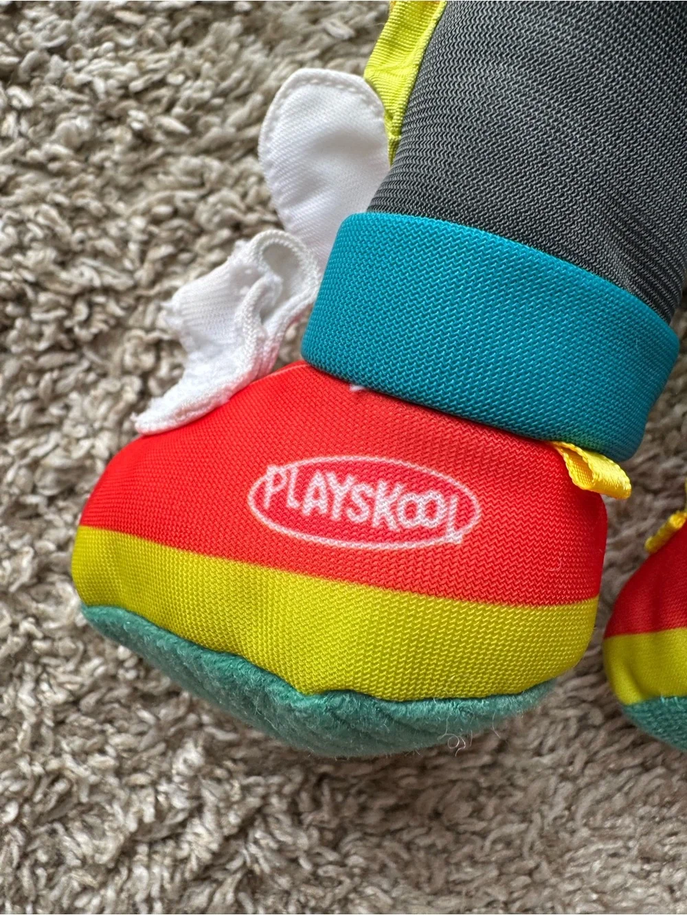 Playskool Dressy Tots Boy Doll Plush Learning Toy Zipper Lace Tie Practice